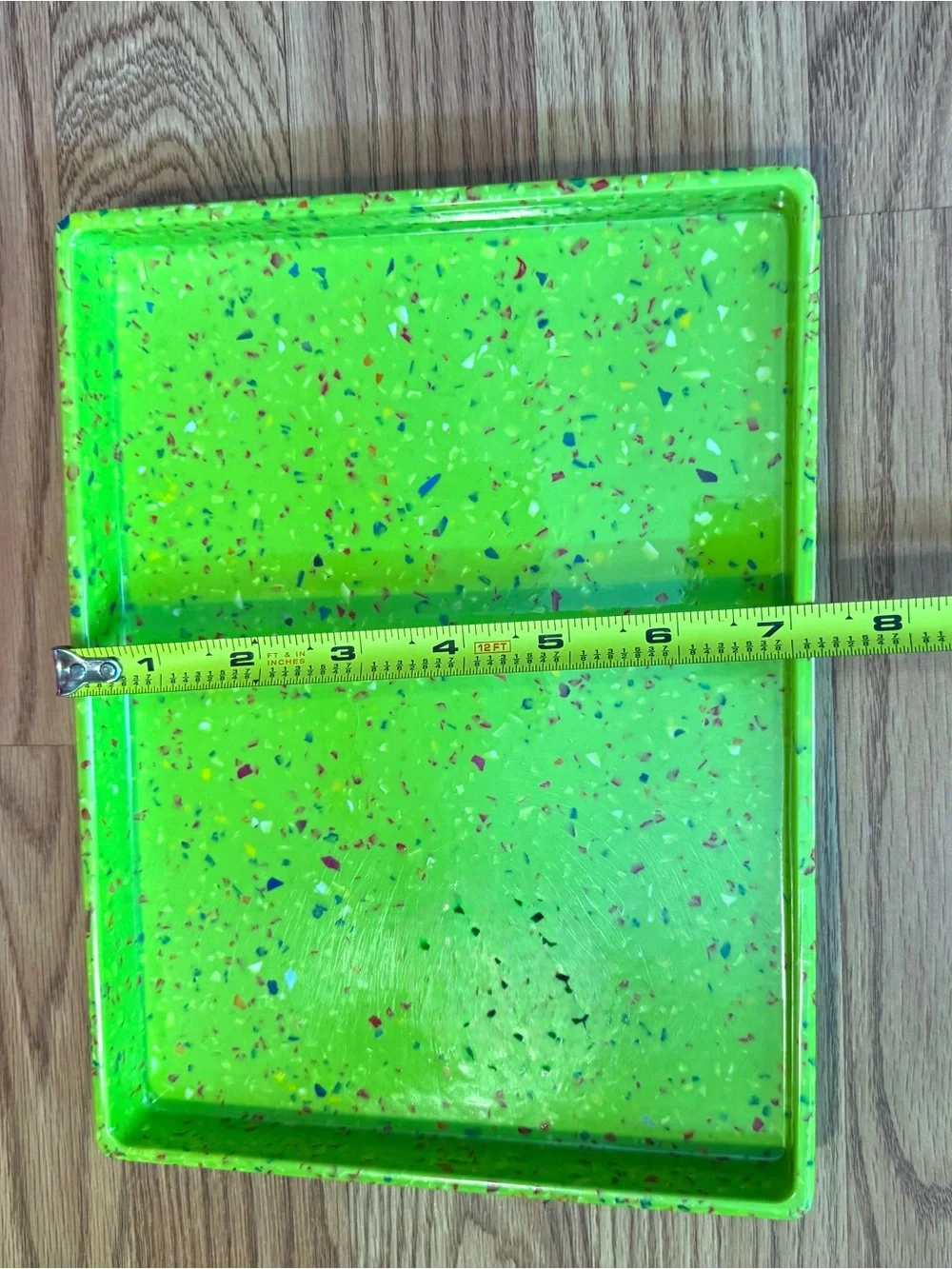 Rare Multi-Compartment Bright Toy & Craft Organizer Tray - Yellow & Lime